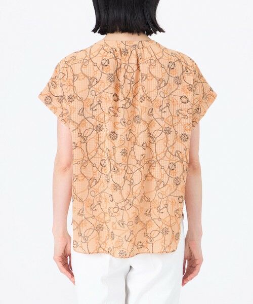 TRANS WORK / トランスワーク シャツ・ブラウス | 【ウォッシャブル】ミジンサッカー マリンプリントプルオーバーブラウス | 詳細6