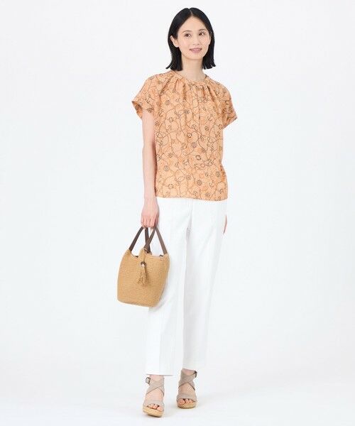 TRANS WORK / トランスワーク シャツ・ブラウス | 【ウォッシャブル】ミジンサッカー マリンプリントプルオーバーブラウス | 詳細2