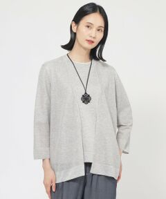 TRANS WORK / トランスワーク ニット・セーター | 【ウォッシャブル】ルレックスシアーVネックカーディガン