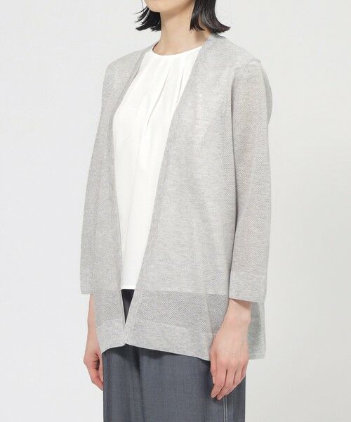 TRANS WORK / トランスワーク ニット・セーター | 【ウォッシャブル】ルレックスシアーVネックカーディガン | 詳細5