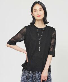 TRANS WORK / トランスワーク ニット・セーター | 【ウォッシャブル】ルレックスシアークルーネックニット