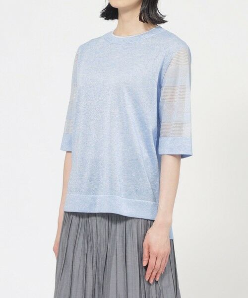 TRANS WORK / トランスワーク ニット・セーター | 【ウォッシャブル】ルレックスシアークルーネックニット | 詳細5