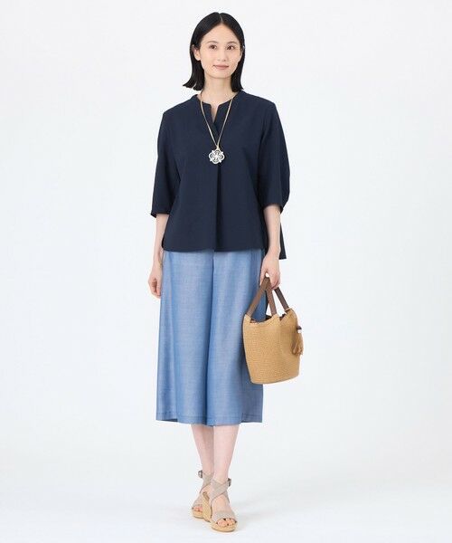 TRANS WORK / トランスワーク その他パンツ | 【ウォッシャブル】シャルマンダンガリーガウチョパンツ | 詳細2