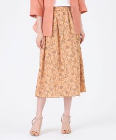 TRANS WORK / トランスワーク ロング・マキシ丈スカート | 【ウォッシャブル】ミジンサッカー マリンプリントスカート