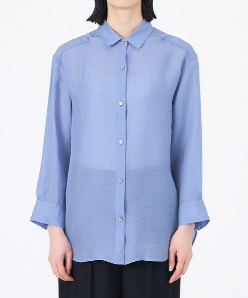 TRANS WORK / トランスワーク シャツ・ブラウス | 【ウォッシャブル】グレーンシアーサテン | 詳細5