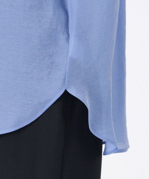 TRANS WORK / トランスワーク シャツ・ブラウス | 【ウォッシャブル】グレーンシアーサテン | 詳細9