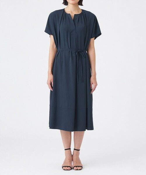 TRANS WORK / トランスワーク ロング・マキシ丈ワンピース | 【吸水速乾・接触冷感・UV・ウォッシャブル】ファンクションデシンワンピース | 詳細3