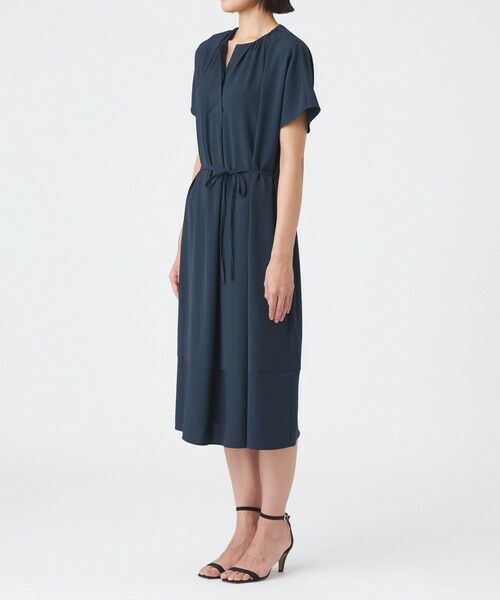 TRANS WORK / トランスワーク ロング・マキシ丈ワンピース | 【吸水速乾・接触冷感・UV・ウォッシャブル】ファンクションデシンワンピース | 詳細4