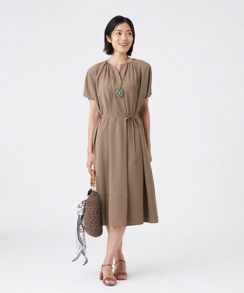 TRANS WORK / トランスワーク ロング・マキシ丈ワンピース | 【吸水速乾・接触冷感・UV・ウォッシャブル】ファンクションデシンワンピース | 詳細2