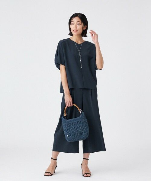 TRANS WORK / トランスワーク シャツ・ブラウス | 【吸水速乾・接触冷感・UV・ウォッシャブル】ファンクションデシンブラウス | 詳細1