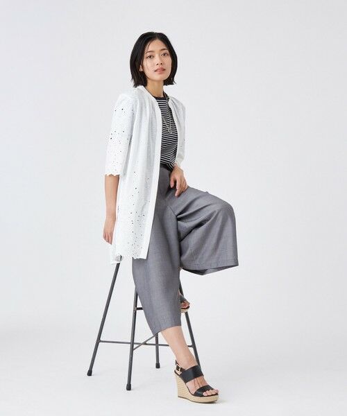 TRANS WORK / トランスワーク シャツ・ブラウス | 【ウォッシャブル】カットワークレースコンビ | 詳細3