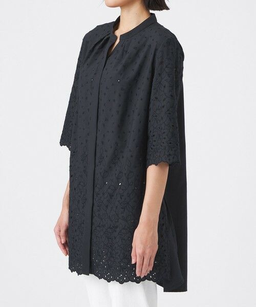 TRANS WORK / トランスワーク シャツ・ブラウス | 【ウォッシャブル】カットワークレースコンビ | 詳細6