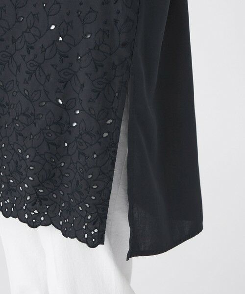TRANS WORK / トランスワーク シャツ・ブラウス | 【ウォッシャブル】カットワークレースコンビ | 詳細10