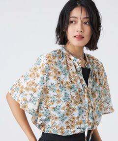 TRANS WORK / トランスワーク シャツ・ブラウス | 【ウォッシャブル】フラワープリントブラウス