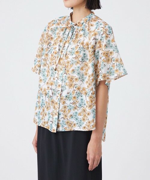 TRANS WORK / トランスワーク シャツ・ブラウス | 【ウォッシャブル】フラワープリントブラウス | 詳細7