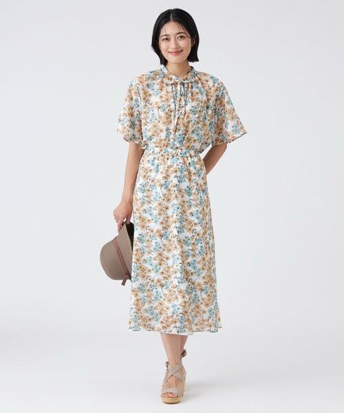 TRANS WORK / トランスワーク シャツ・ブラウス | 【ウォッシャブル】フラワープリントブラウス | 詳細2