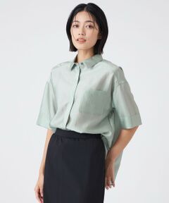 TRANS WORK / トランスワーク シャツ・ブラウス | 【接触冷感・ウォッシャブル】ブライトシアーブラウス