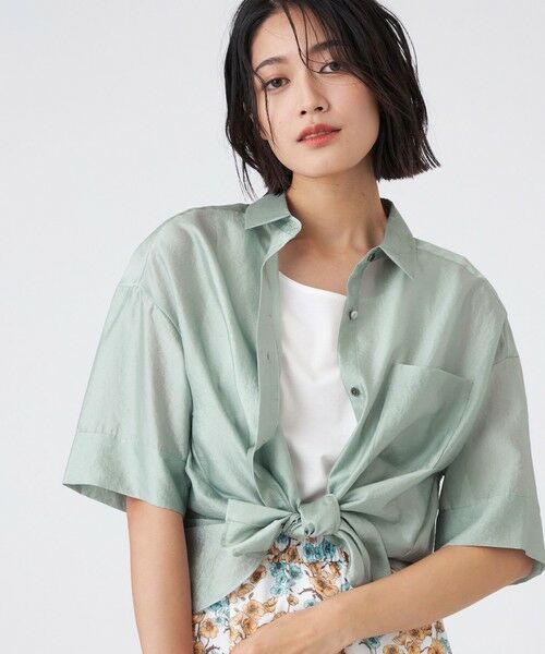 TRANS WORK / トランスワーク シャツ・ブラウス | 【接触冷感・ウォッシャブル】ブライトシアーブラウス | 詳細5