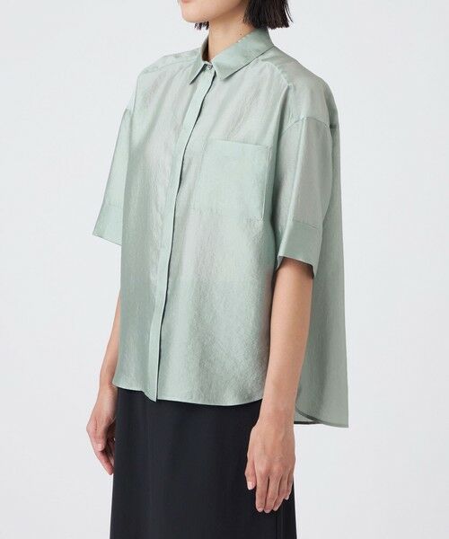 TRANS WORK / トランスワーク シャツ・ブラウス | 【接触冷感・ウォッシャブル】ブライトシアーブラウス | 詳細7