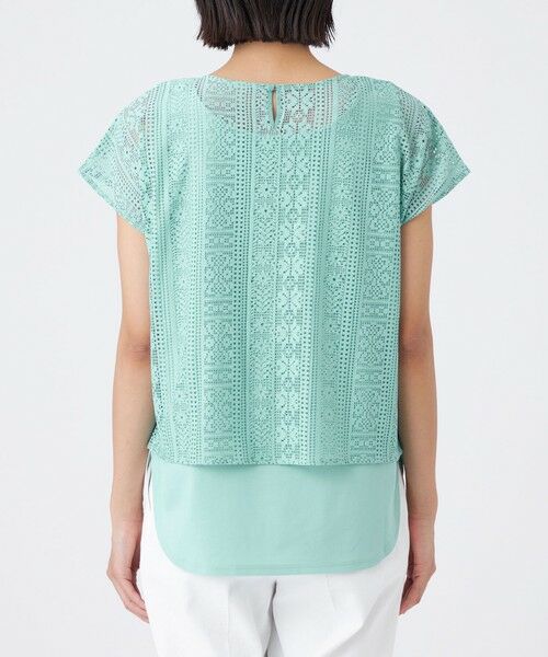 TRANS WORK / トランスワーク カットソー | 【接触冷感・吸水速乾・抗菌防臭・UV・ウォッシャブル】コンパクト40Gポンチ×ラッセルレース | 詳細9