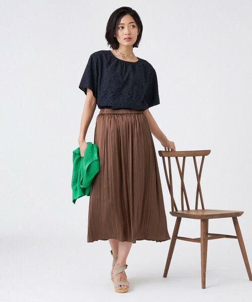 TRANS WORK / トランスワーク カットソー | 【ウォッシャブル】カットワークレースコンビ | 詳細3