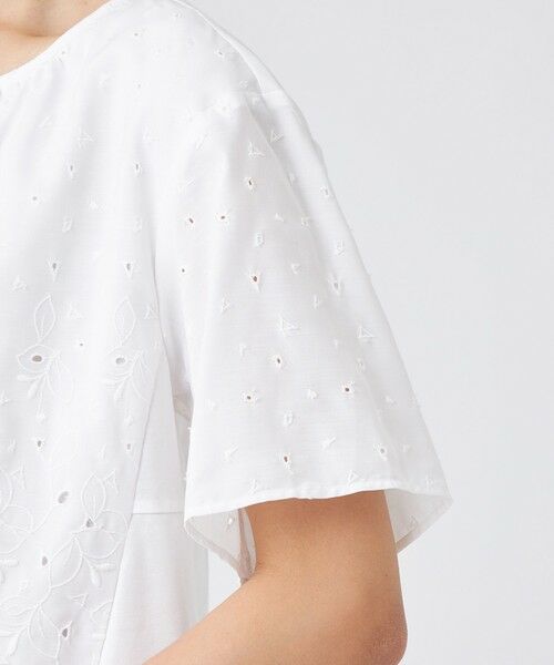 TRANS WORK / トランスワーク カットソー | 【ウォッシャブル】カットワークレースコンビ | 詳細8