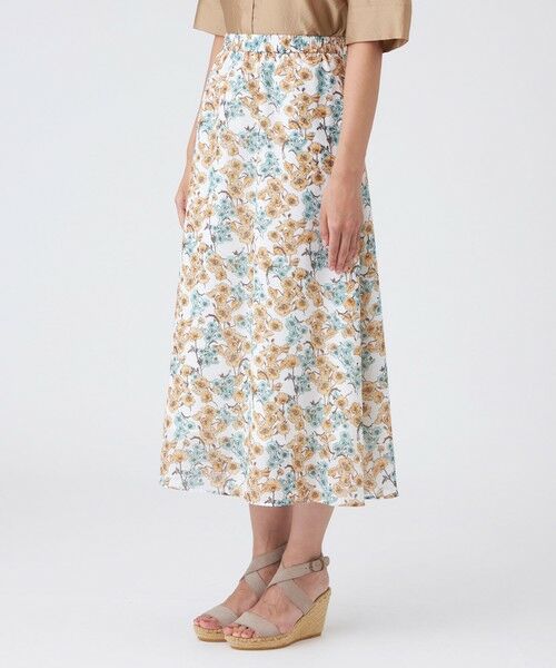 TRANS WORK / トランスワーク ロング・マキシ丈スカート | 【ウォッシャブル】フラワープリントスカート | 詳細5