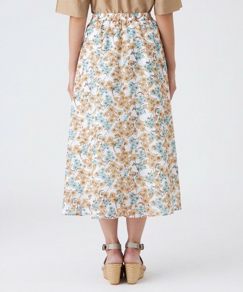 TRANS WORK / トランスワーク ロング・マキシ丈スカート | 【ウォッシャブル】フラワープリントスカート | 詳細6