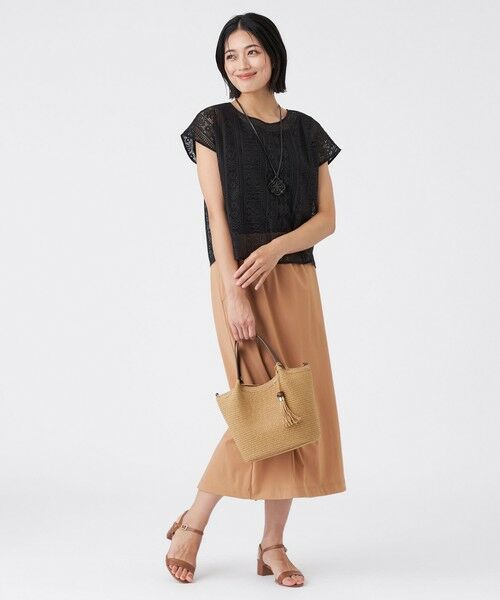 TRANS WORK / トランスワーク ロング・マキシ丈スカート | 【接触冷感・UV】クールハイテンションスカート | 詳細4