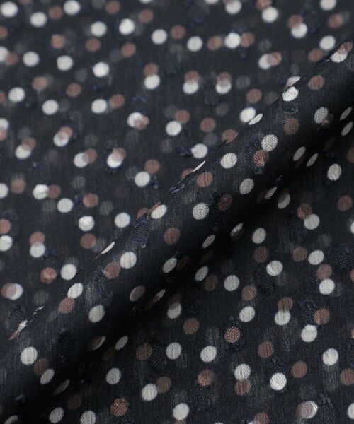 TRANS WORK / トランスワーク ロング・マキシ丈ワンピース | 【ウォッシャブル】ドットクレープワンピース | 詳細8