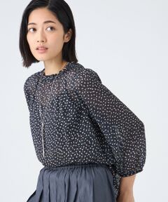 TRANS WORK / トランスワーク シャツ・ブラウス | 【ウォッシャブル】ドットクレープブラウス