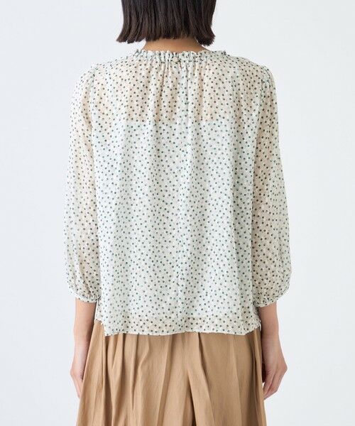 TRANS WORK / トランスワーク シャツ・ブラウス | 【ウォッシャブル】ドットクレープブラウス | 詳細5