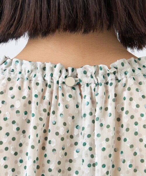 TRANS WORK / トランスワーク シャツ・ブラウス | 【ウォッシャブル】ドットクレープブラウス | 詳細6
