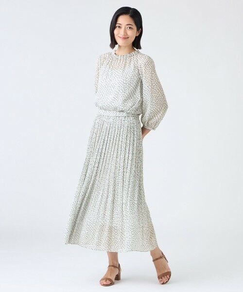 TRANS WORK / トランスワーク シャツ・ブラウス | 【ウォッシャブル】ドットクレープブラウス | 詳細1