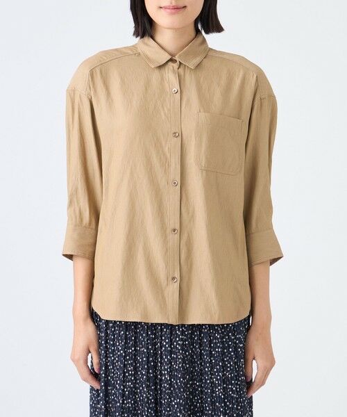 TRANS WORK / トランスワーク シャツ・ブラウス | 【ウォッシャブル】割繊シャンブレーブラウス | 詳細3