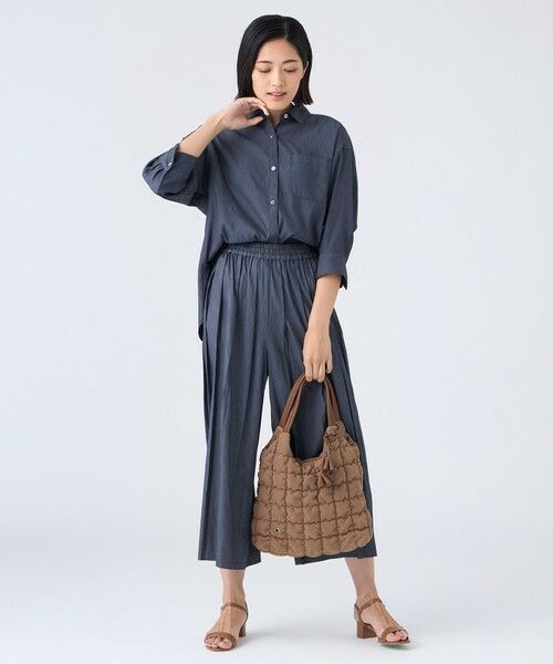 TRANS WORK / トランスワーク シャツ・ブラウス | 【ウォッシャブル】割繊シャンブレーブラウス | 詳細1