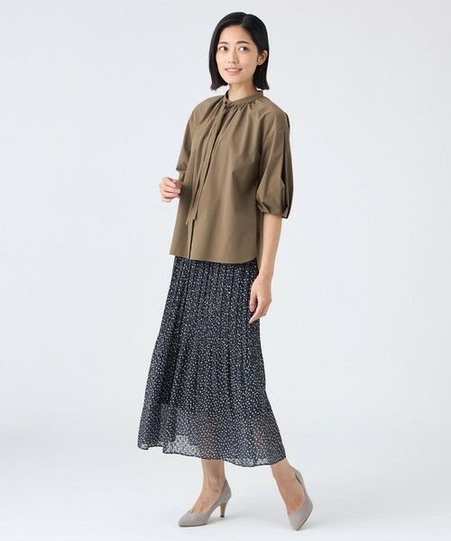 TRANS WORK / トランスワーク シャツ・ブラウス | 【ウォッシャブル・接触冷感・UV・防シワ】ファンクションタイプライターブラウス | 詳細3