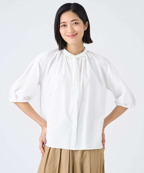 TRANS WORK / トランスワーク シャツ・ブラウス | 【ウォッシャブル・接触冷感・UV・防シワ】ファンクションタイプライターブラウス | 詳細5