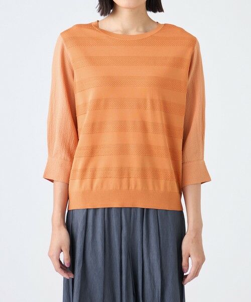 TRANS WORK / トランスワーク ニット・セーター | 【ウォッシャブル】ビスコースナイロンニット | 詳細4