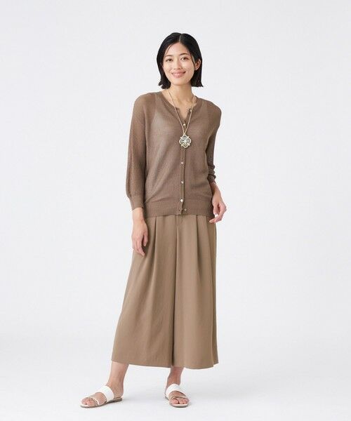 TRANS WORK / トランスワーク ニット・セーター | 【ウォッシャブル】2WAYメッシュカーデ | 詳細5