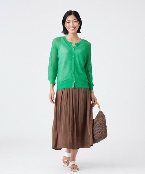 TRANS WORK / トランスワーク ニット・セーター | 【ウォッシャブル】2WAYメッシュカーデ | 詳細7