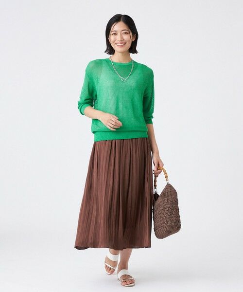 TRANS WORK / トランスワーク ニット・セーター | 【ウォッシャブル】2WAYメッシュカーデ | 詳細9