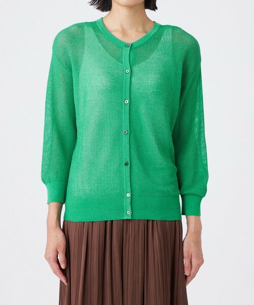 TRANS WORK / トランスワーク ニット・セーター | 【ウォッシャブル】2WAYメッシュカーデ | 詳細10