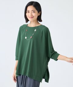 TRANS WORK / トランスワーク カットソー | 【ウォッシャブル・接触冷感・UV・防シワ】強撚スムースカットソー