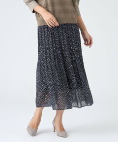 TRANS WORK / トランスワーク ロング・マキシ丈スカート | 【ウォッシャブル】ドットクレープスカート