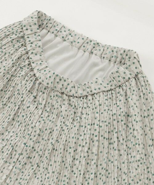 TRANS WORK / トランスワーク ロング・マキシ丈スカート | 【ウォッシャブル】ドットクレープスカート | 詳細6