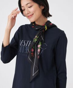 TRANS WORK / トランスワーク マフラー・ショール・スヌード・ストール | 【ウォッシャブル】シルク混剣先ストール