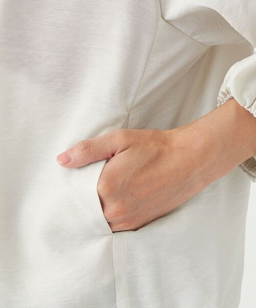 TRANS WORK / トランスワーク ノーカラージャケット | 【ウォッシャブル】シアータンブラーブルゾン | 詳細6