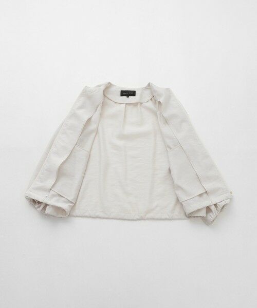 TRANS WORK / トランスワーク ノーカラージャケット | 【ウォッシャブル】シアータンブラーブルゾン | 詳細7