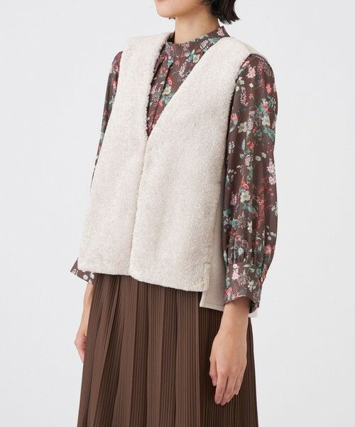 TRANS WORK / トランスワーク ノーカラージャケット | 【ウォッシャブル】シンセティックファージレ | 詳細4